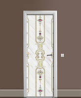 65х200 см Пленка декоративная на дверь, декор на дверь, декор для дома Узоры старой Англии