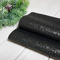 Екошкіра (шкіра) великий блиск — чорний 20 на 30 см. - 20 грн