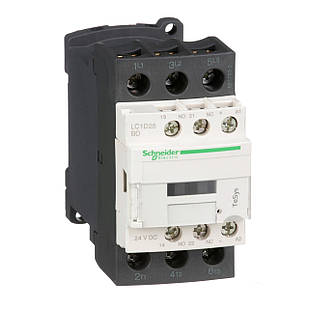 Контактор Schneider Electric TeSys LC1D 3P 25А 24В DC 11 кВт,