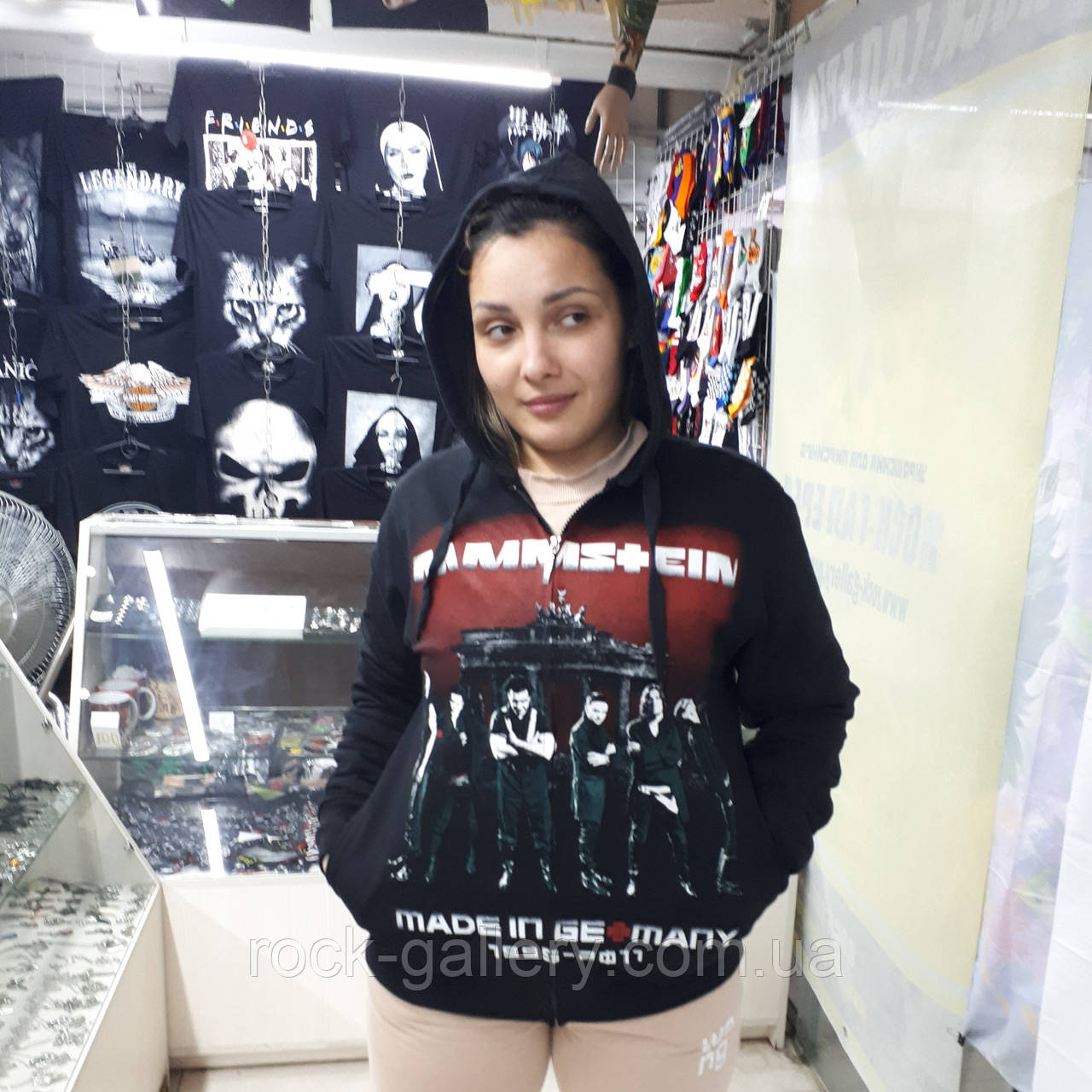 Толстовка/худi на змійці "Rammstein" :   2XL  Туреччина
