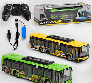 Автобус р/у 666-695 NA Міський транспорт, акумулятор 3.7 V, управління 2.4 GHz, підсвітка передніх фар