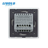 Розумний сенсорний Wi-Fi вимикач 1 сенсор Livolo білий скло (VL-C7FC1NY-2GWP), фото 2