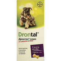 Таблетки від глистів Bayer Дронтал Plus для собак, ціна за 1 таблетку