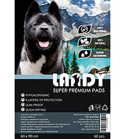 LANDY Pet Pad 60x90 cm/ Пелюшки для цуценят і собак 60х90 см (60 шт.)