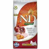 Беззерновий сухий корм Farmina N&D, для собак дрібних порід, курка з гарбузом і гранатом, 2.5 кг