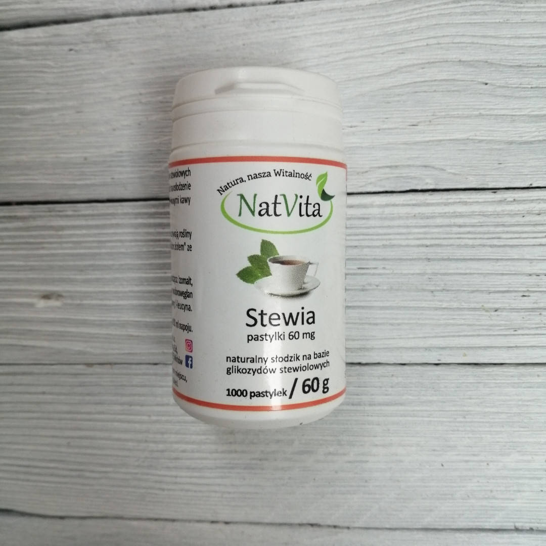 

Стевия в таблетках NatVita, 1000 шт.,60 g Польша
