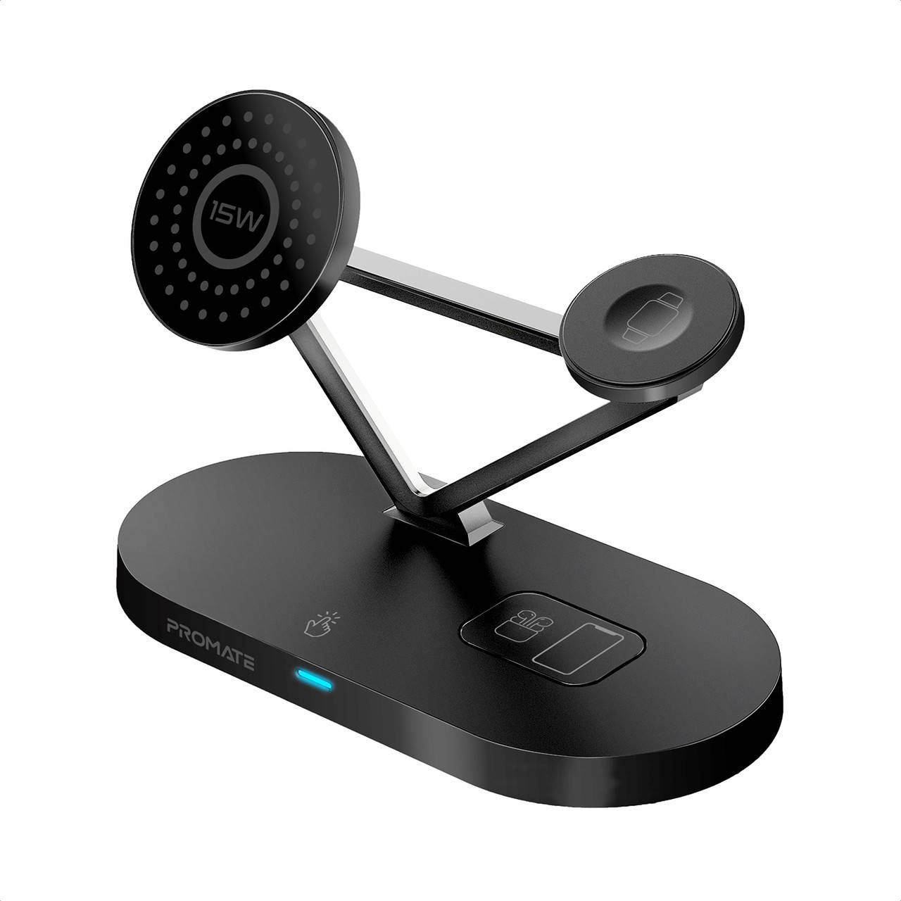 

Беспроводная зарядная станция Promate PentaWave Black, Черный