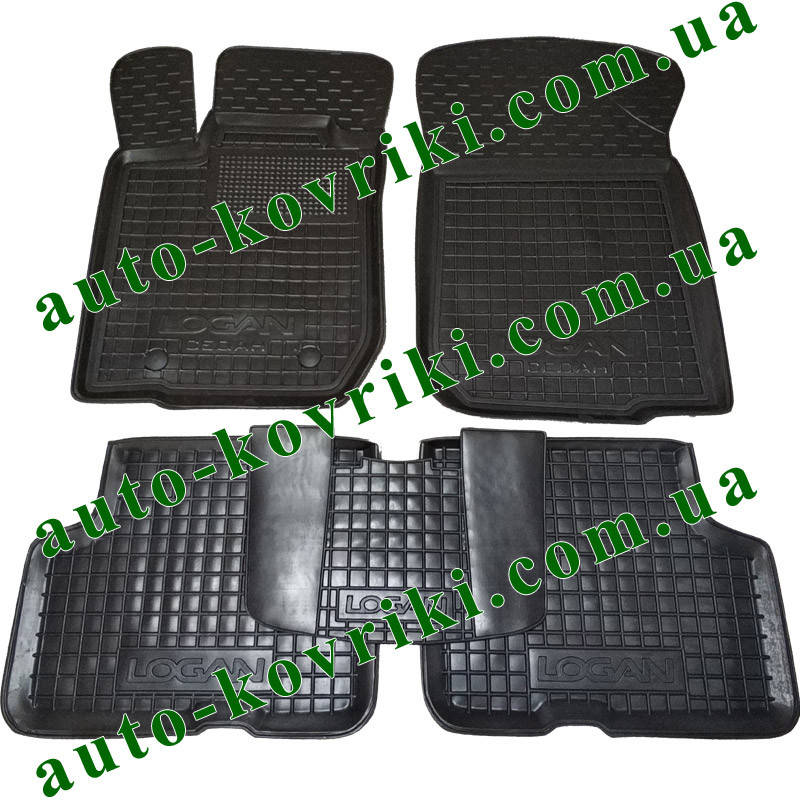

Резиновые коврики в салон Renault Logan I 2004-2012 (SD) (Avto-Gumm), Черный