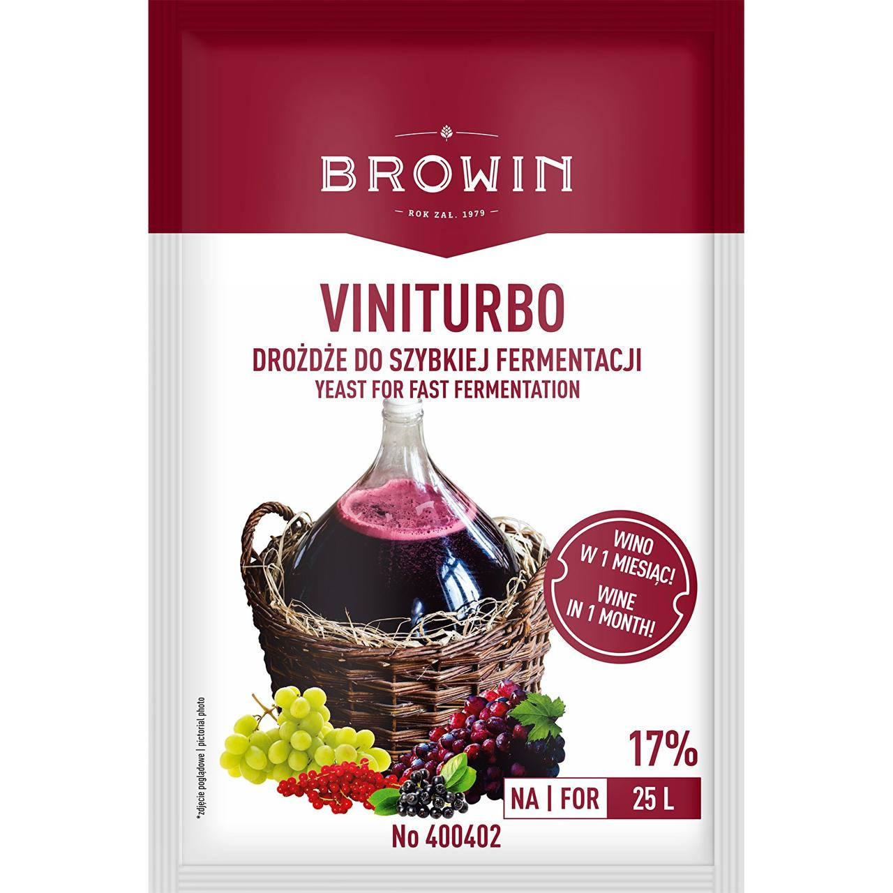 

BIOWIN Дрожжи ViniTurbo для быстрого брожения, 20г