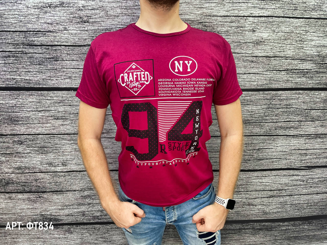 

Мужская футболка. Размеры: M, L, XL, 2XL (маломерят на размер)