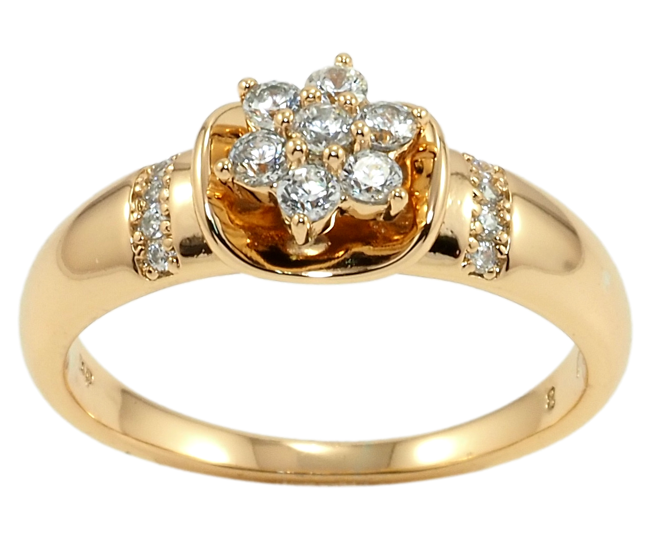

Кольцо Xuping Позолота 18K "Цветочек из циркония" р.16.5,17.5,18,19,19.5,20.5