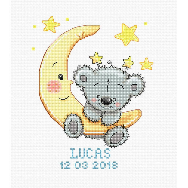 

Наборы для вышивания крестом Luca S Детское Метрика Lucas