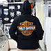 Товстувка/худi на зміїці "Harley-Davidson" : S,  M,  XL, 2XL, 3XL, фото 3