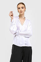 Блуза нарядная шелковая Lesya Дениз 3 белая