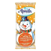 Шоколад молочный Апельсин Чизкейк "Alpinella"Smak Sernik z Pomarancza Польша, 100г