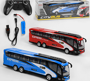 Автобус на радіокеруванні 666-694 NA Міський транспорт, акумулятор 3.7V, керування 2.4GHz, підсвітка фар