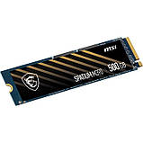 Накопитель SSD  500GB MSI Spatium M390 M.2 2280 PCIe 3.0 x4 NVMe 3D NAND TLC (S78-440K070-P83), фото 2
