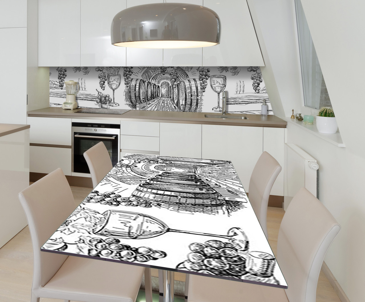 65х120 см Пвх плівка для столу, декоративні вінілові наклейки для стола, наклейки на скляний стіл, наклейки на меблі Z181307/1st