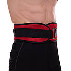 Пояс атлетичний посилений регульований Zelart FI-2634-95 ширина-16 см довжина-95 см червоний, фото 2