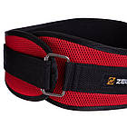 Пояс атлетичний посилений регульований Zelart FI-2634-95 ширина-16 см довжина-95 см червоний, фото 6