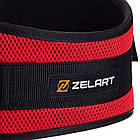 Пояс атлетичний посилений регульований Zelart FI-2634-95 ширина-16 см довжина-95 см червоний, фото 9