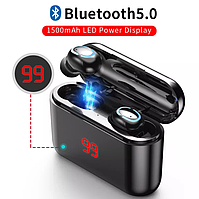 Вакуумні навушники та гарнітура бездротові Bluetooth блютуз V32S для смартфона телефону