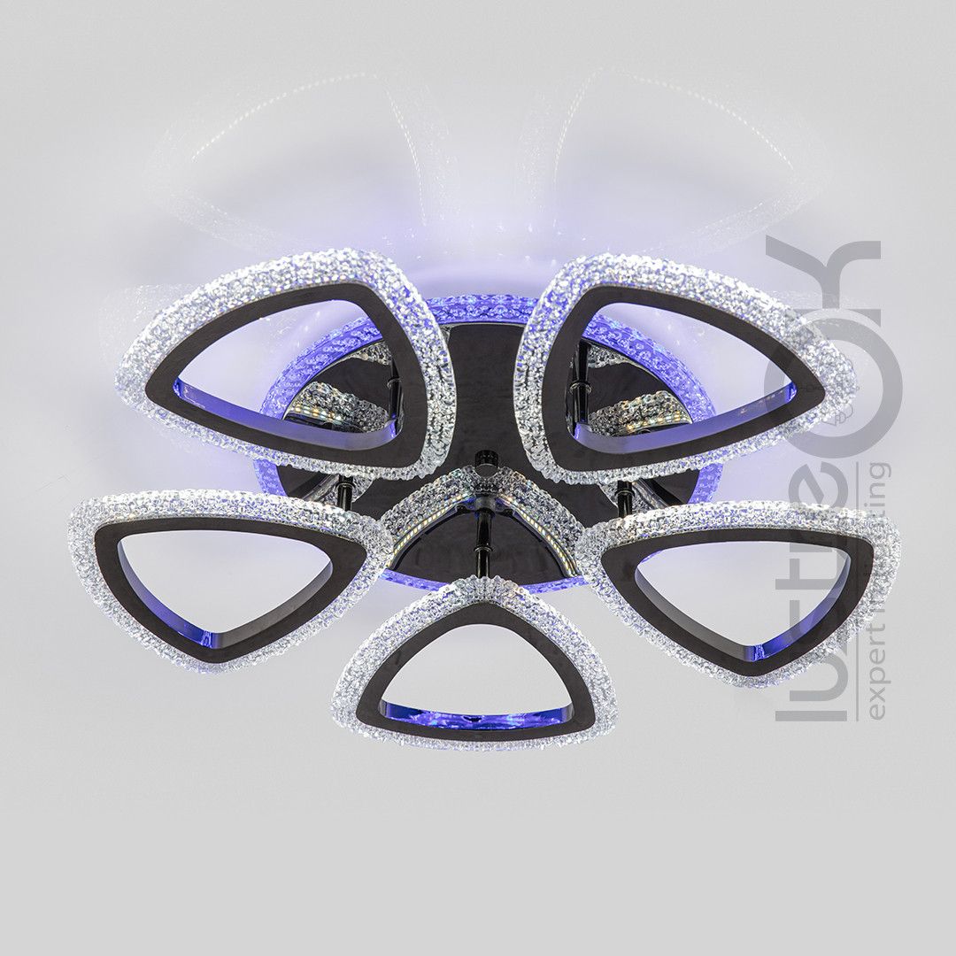 Світлодіодна люстра Люстра квадратна з пультом SC-3230/5C BP, фото 1