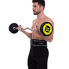 Пояс атлетичний посилений регульований Zelart FI-2634-105 ширина-16 см довжина-105 см сірий, фото 10