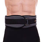 Пояс атлетичний посилений регульований Zelart FI-2634-105 ширина-16 см довжина-105 см сірий, фото 5