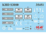 Пластикова модель 1/35 ICM 35451 німецький вантажний автомобіль KHD S3000, фото 10