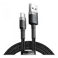 USB Cable Baseus Cafule Type-C (CATKLF-BG1) Black 3A 1m