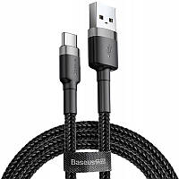 USB Cable Baseus Cafule Type-C (CATKLF-CG1) Black 2m