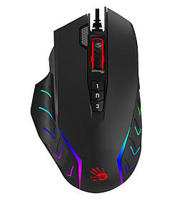 Ігрова миша Activated, Extra Fire Button, 8000 CPI, RGB, 20M натискань, USB, A4Tech J95s Bloody (Black) - MegaLavka