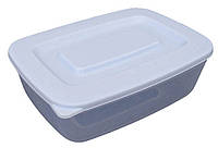 Пищевой контейнер пластиковый (судок) 2 литра (Горизонт) 7.5х22.5х17 см