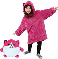 Детская толстовка-игрушка Huggle Pets Ultra Plus Hoodie -Розовый/ Кофта-игрушка / Мягкая игрушка-подушка