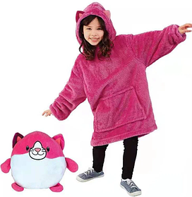 Дитяча толстовка-іграшка Huggle Pets Ultra Plus Hoodie -Рожевий/ Кофта-іграшка / М'яка іграшка-подушка