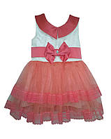 Нарядное розовое платье на девочку 3 лет