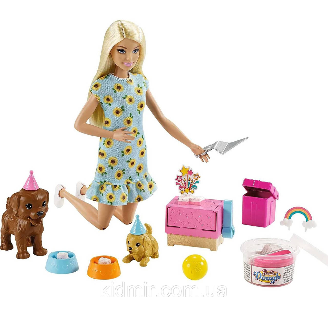 OUTLET — Лялька Барбі Вечірка для цуценят Barbie Puppy Party GXV75 Пошкоджена коробка