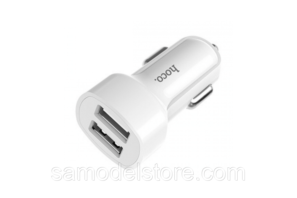 Автомобільний адаптер HOCO Z2А 2USB 2,4 А, фото 1