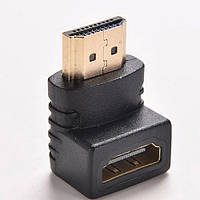 Кутовий перехідник адаптер HDMI — HDMI (тато-мама) Alitek