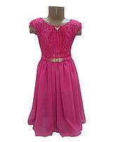Платье нарядное "Карина" розовое р. 122, 128