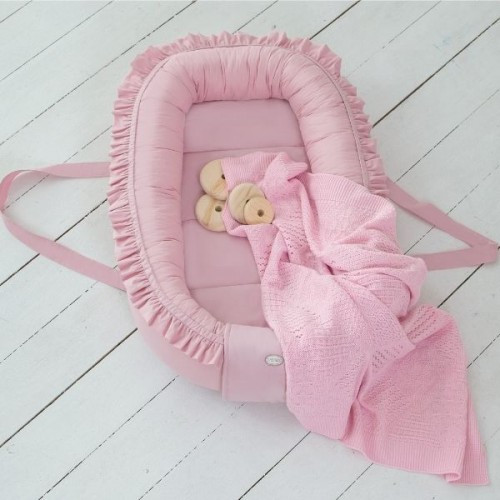 Кокон-гніздечко Baby Veres Macaroon Raspberry 80х52 см