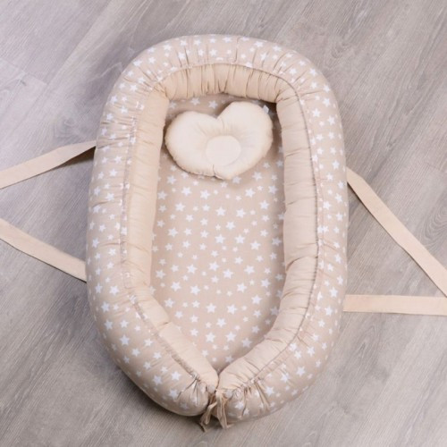 Кокон-гніздечко Baby Veres "Smiling Animals beige"
