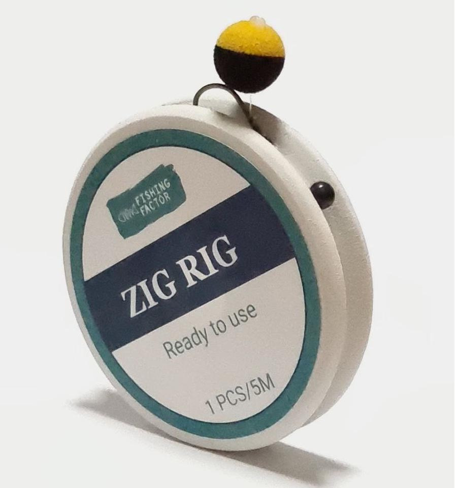 Готовий повідець Zig Rig 5 м. гачок Wide Gape No6, насадка EVA ball Fishing Factor