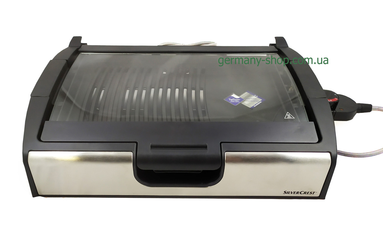 Новий зручний німецький електричний гриль Silver Crest STGG 1800 A2 з Німеччини з гарантією