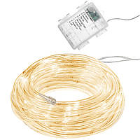 Гирлянда дюралайт на батарейках Springos Rope Lights 5 м 50 LED CL0857 Warm White .