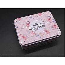Подарункова упаковка коробка металева Sweet Happiness