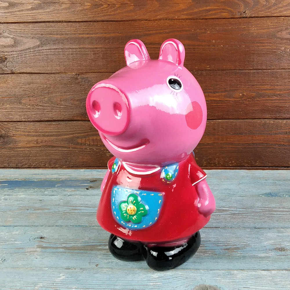 Скарбничка Свинка Пеппа кераміка 27 см - дитяча скарбничка для грошей