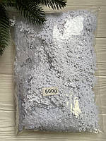 Пайетки " Снежинки 2,0 см " белые обычные Упаковка 500 грамм