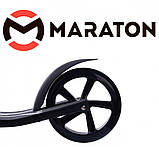 Самокат Maraton Air Max Чорний + LED-ліхтарик (2021), фото 7